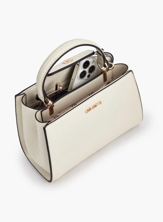 Celeste IVORY Solid Tote Bag with Detachable Straps for Women | Best Price UAE